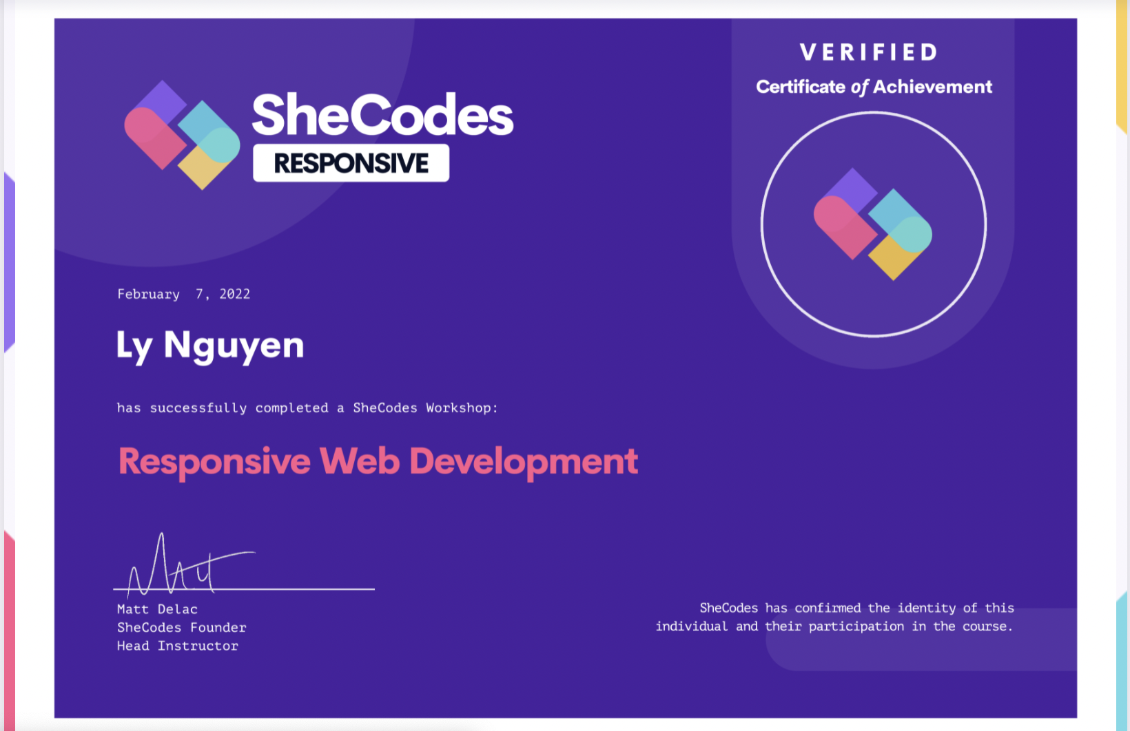 certificate-responsive